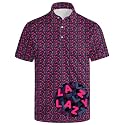 Men's Funny Golf Shirt Short Sleeve, Casual Polo Shirts for Men