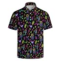 Men's Funny Golf Shirt Short Sleeve, Casual Polo Shirts for Men