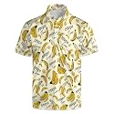 Men's Funny Golf Shirt Short Sleeve, Casual Polo Shirts for Men