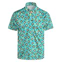 Men's Funny Golf Shirt Short Sleeve, Casual Polo Shirts for Men