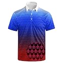 Men's Funny Golf Shirt Short Sleeve, Casual Polo Shirts for Men