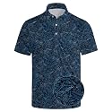 Men's Funny Golf Shirt Short Sleeve, Casual Polo Shirts for Men