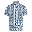 Men's Funny Golf Shirt Short Sleeve, Casual Polo Shirts for Men