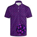 Men's Funny Golf Shirt Short Sleeve, Casual Polo Shirts for Men