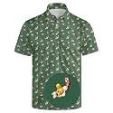 Men's Funny Golf Shirt Short Sleeve, Casual Polo Shirts for Men