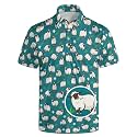 Men's Funny Golf Shirt Short Sleeve, Casual Polo Shirts for Men