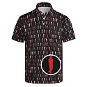 Men's Funny Golf Shirt Short Sleeve, Casual Polo Shirts for Men