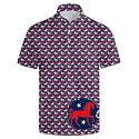 Men's Funny Golf Shirt Short Sleeve, Casual Polo Shirts for Men