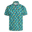 Men's Funny Golf Shirt Short Sleeve, Casual Polo Shirts for Men