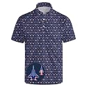 Men's Funny Golf Shirt Short Sleeve, Casual Polo Shirts for Men