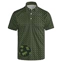 Men's Funny Golf Shirt Short Sleeve, Casual Polo Shirts for Men