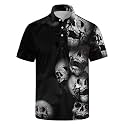 Men's Funny Golf Shirt Short Sleeve, Casual Polo Shirts for Men