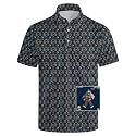Men's Funny Golf Shirt Short Sleeve, Casual Polo Shirts for Men