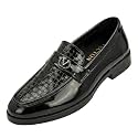 Men39s Glossy Loafers Synthetic Leather 