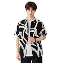Men39s Half Sleeve Zebra Printed Shirt 