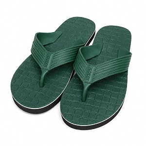 Mens Hawai Flip Flops with Textured Footbed