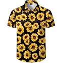 Men's Hawaiian Shirt Button Down Summer Short Sleeve Shirt