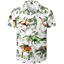 Men's Hawaiian Shirt Button Down Summer Short Sleeve Shirt