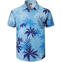 Men's Hawaiian Shirt Button Down Summer Short Sleeve Shirt