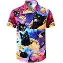 Men's Hawaiian Shirt Button Down Summer Short Sleeve Shirt