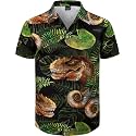 Men's Hawaiian Shirt Button Down Summer Short Sleeve Shirt
