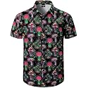Men's Hawaiian Shirt Button Down Summer Short Sleeve Shirt
