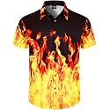 Men's Hawaiian Shirt Button Down Summer Short Sleeve Shirt