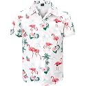 Men's Hawaiian Shirt Button Down Summer Short Sleeve Shirt