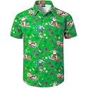 Men's Hawaiian Shirt Button Down Summer Short Sleeve Shirt