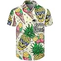 Men's Hawaiian Shirt Button Down Summer Short Sleeve Shirt