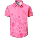 Men's Hawaiian Shirt Button Down Summer Short Sleeve Shirt