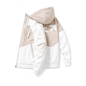 Mens Hooded Windbreaker Jacket Lightweight Full Zip