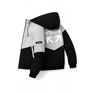 Mens Hooded Windbreaker Jacket Lightweight Full Zip