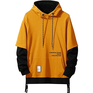 Mens Hoodies Pullover Hooded Sweatshirt Top Blouse