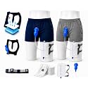 Men's Incontinence Underwear Kit with External Catheter, LeakGuard Pads & 1L Urine Collection Bag | 2 Washable Snap-Fit Briefs | Dual Protection for Bladder Leaks