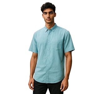 Mens Khadie Cotton Half Sleeves Plain Solid