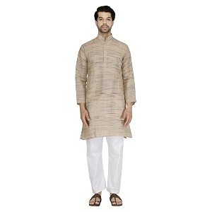 Mens Khadie Cotton Relaxed Straight Kurta