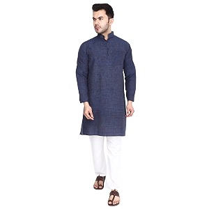 Mens Khadie Cotton Relaxed Straight Kurta