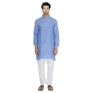 Mens Khadie Cotton Relaxed Straight Kurta
