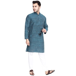 Mens Khadie Cotton Relaxed Straight Kurta