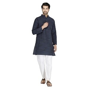 Mens Khadie Cotton Relaxed Straight Kurta