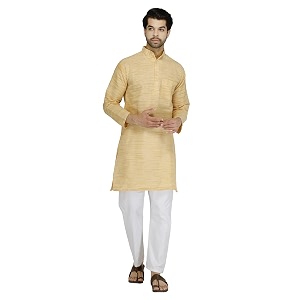 Mens Khadie Cotton Relaxed Straight Kurta