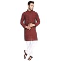 Men39s Khadie Cotton Relaxed Straight Kurta