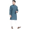 Men39s Khadie Cotton Relaxed Straight Kurta