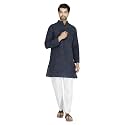 Men39s Khadie Cotton Relaxed Straight Kurta