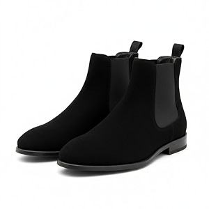 Mens Leather Chelsea Boots Ankle Length Slip-On