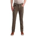 Men39s Light-Brown Solid Mid Rise Dark Button