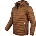 Men's Lightweight Puffer Jacket Down Packable Jacket Winter Coat with Hood