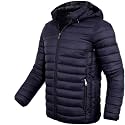 Men's Lightweight Puffer Jacket Down Packable Jacket Winter Coat with Hood