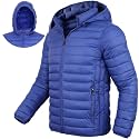Men's Lightweight Puffer Jacket Down Packable Jacket Winter Coat with Hood